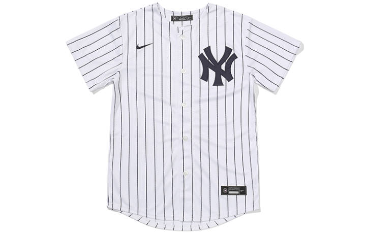 Nike Nike Letter Stripes Badge Shirt Summer Kids' Black White