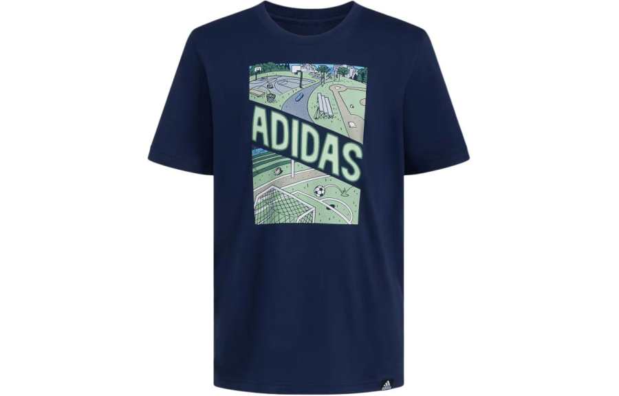 Adidas Adidas Kids T Shirts Crew Neck Moderate
