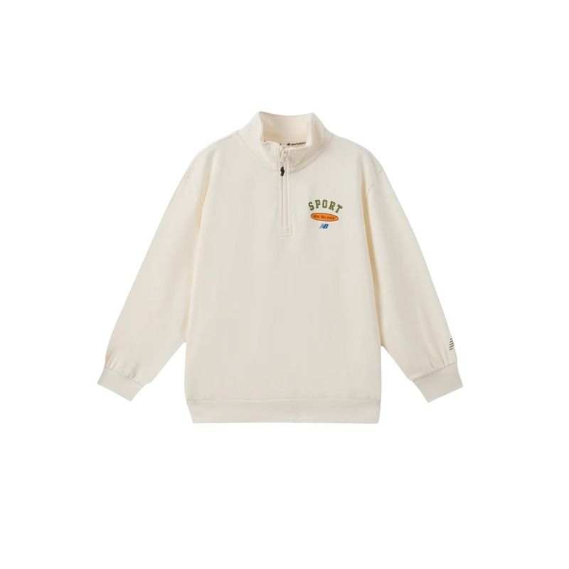 New Balance New Balance Sweatshirt Cream White Children Aged 3 7 Years Old