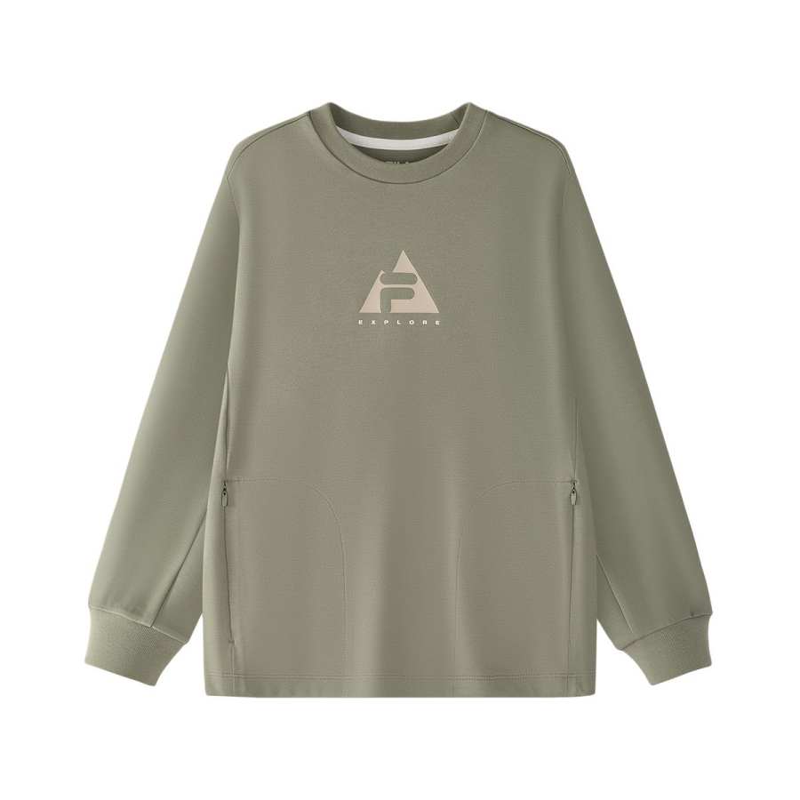 FILA KIDS Sweatshirt Earth Gray Green Teenagers
