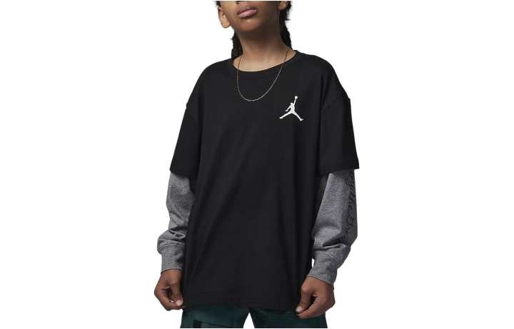 Jordan Jordan Stitch Patch T Shirt Kids' Black