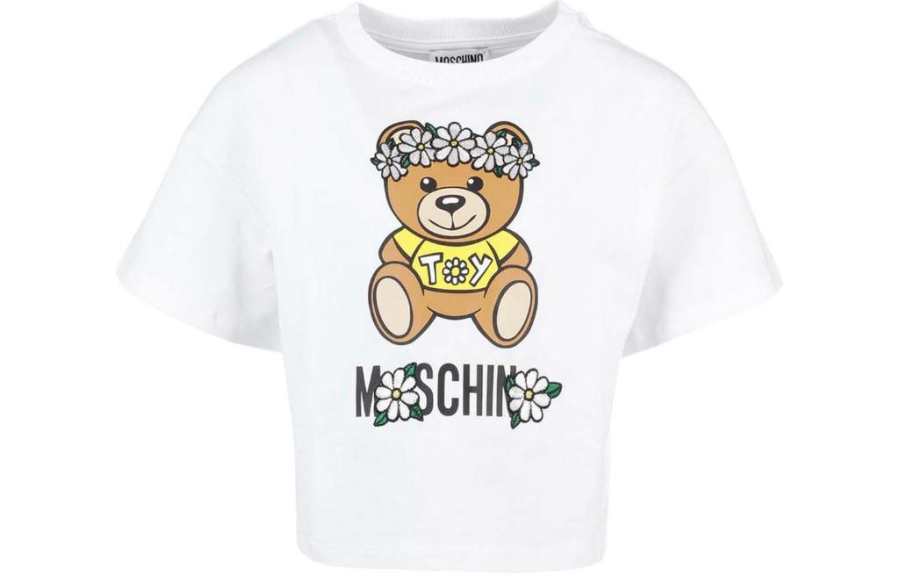 MOSCHINO Kids T Shirts Crew Neck Moderate