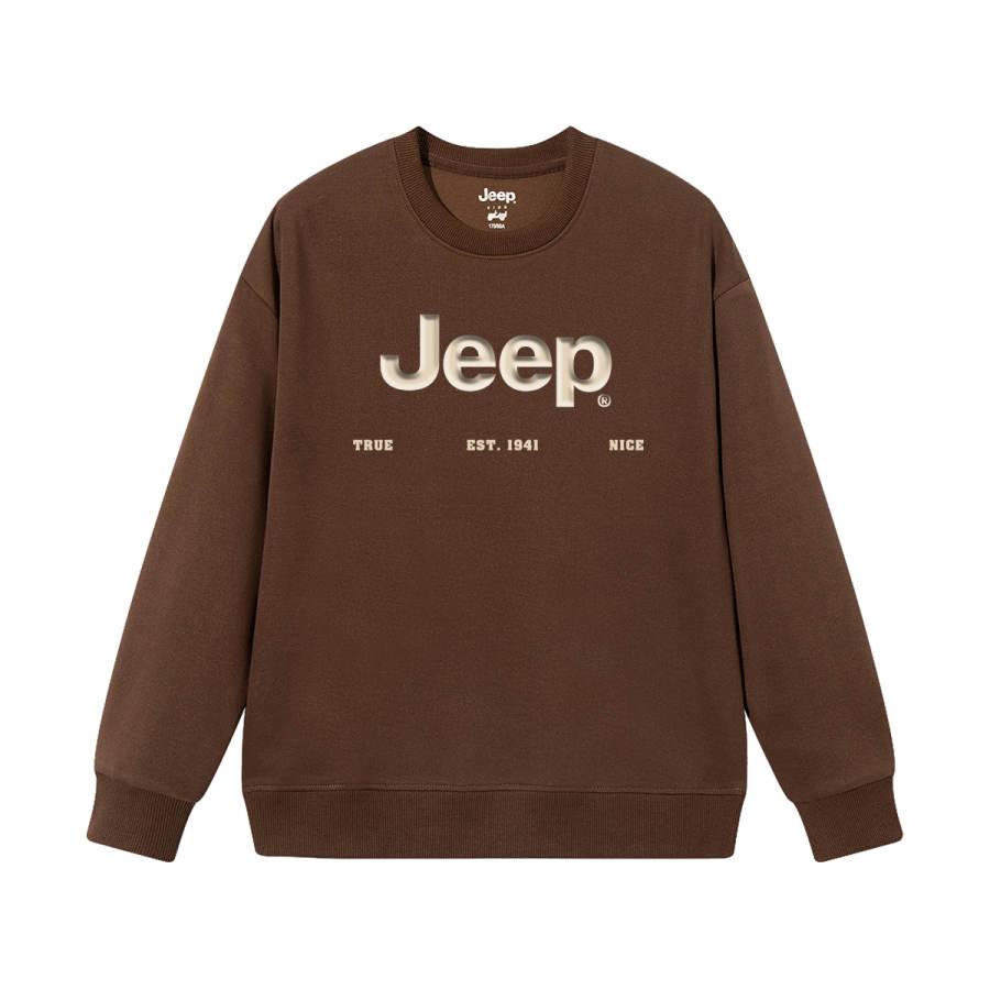 Jeep Grade School Sweatshirts Crew Neck Thickened