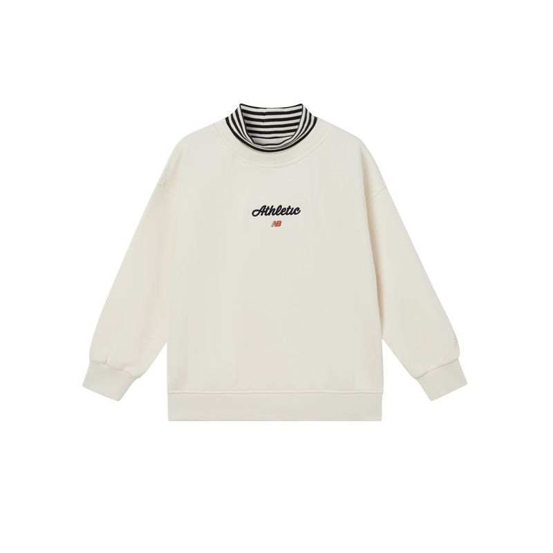 New Balance New Balance Sweatshirt Sports ClubNB Athletic Comfortable Fleece Lined Thermal Pullover Long Sleeved Mock Two Piece