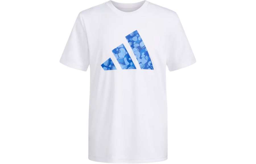 Adidas Adidas Kids' Apparel Pebble Camo Logo Ss Tee T Shirt Kids' White