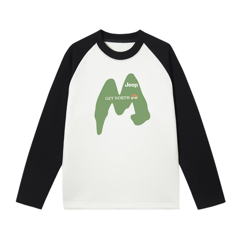 Jeep Grade School Sweatshirts Crew Neck Thickened