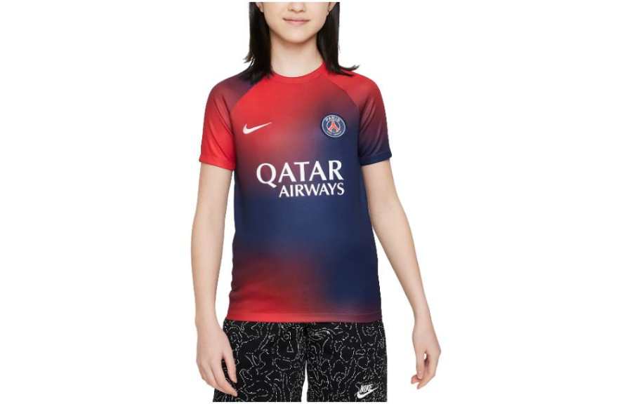 Nike Nike x PSG T Shirt Paris Saint Germain Academy Pro Home Red Kids'