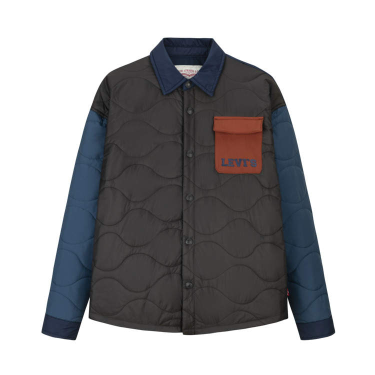 Levis Levis Padded Jacket Mud Gray Green Children Aged 3 7 Years Old