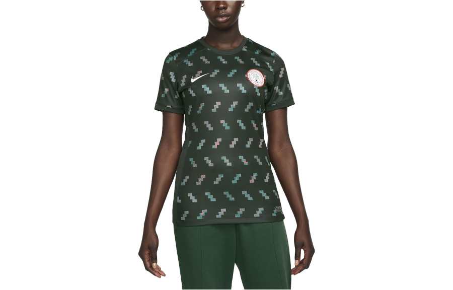 Nike Nike Nigeria National Team Soccer Jerseys Women's Green Crew Neck Moderate