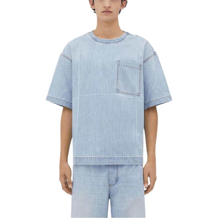 Bottega Veneta Light Bleached Denim T-Shirt