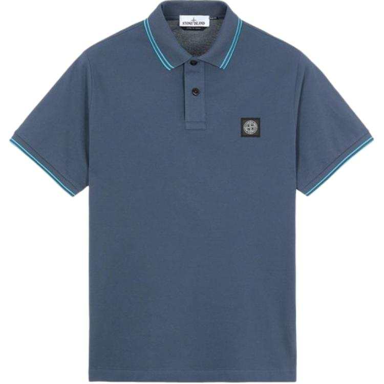 STONE ISLAND Polo Shirt Men's Blue