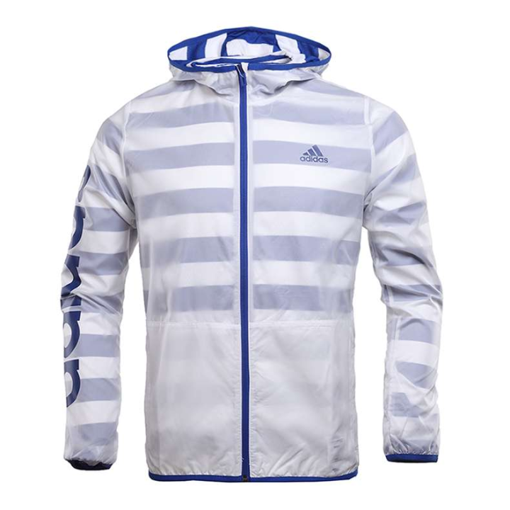 Adidas Adidas Jacket White/Blue Teenagers