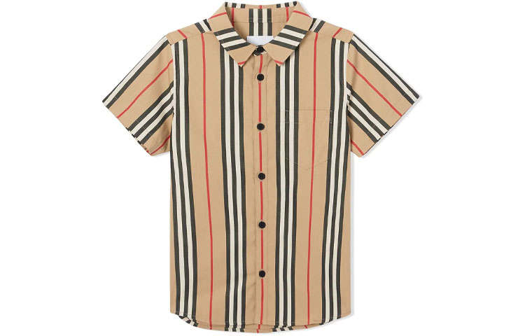 Burberry Kids Casual Shirts Pointed Collar Moderate