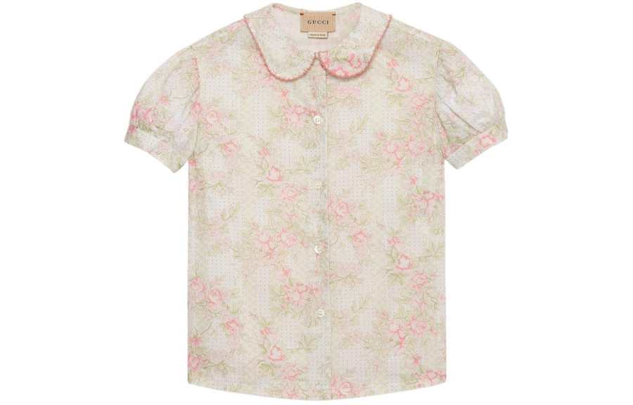 GUCCI T Shirt Light Green Kids'