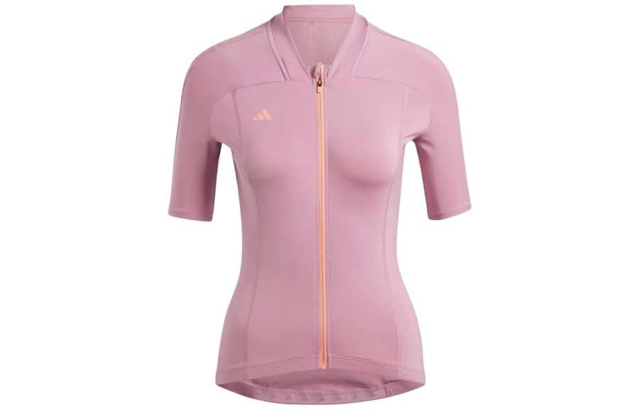 Adidas Adidas Cycling Clothing Women's Pink Stand Collar Moderate