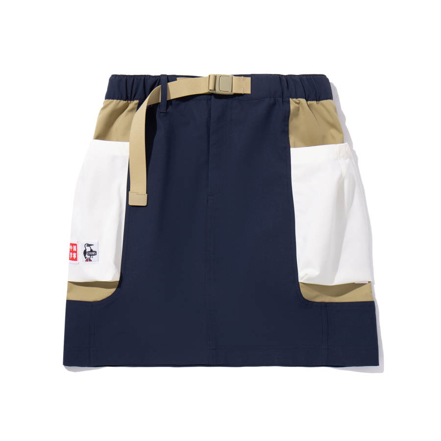 Li-Ning Li Ning x CHUMS Casual Short Skirts Women's Algae Brown Gemstone Dark Blue