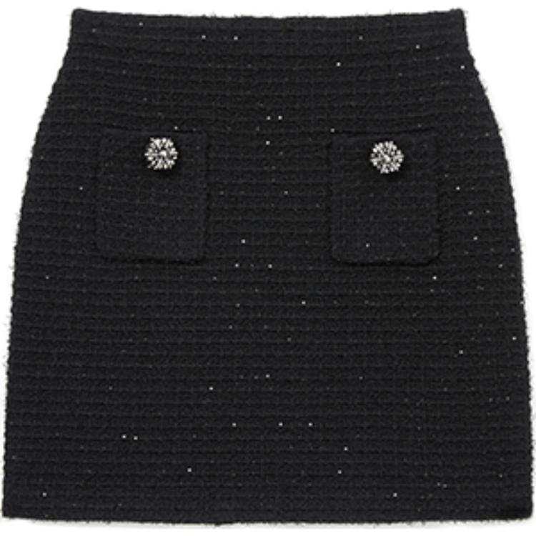 Self-portrait Self portrait Textured Knitted Mini Skirt