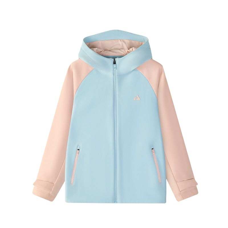 FILA KIDS Jacket PERFORMANCE Collection, Fleece Lined Thermal Hooded Aqua Blue