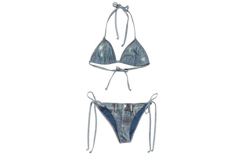 Acne Studios Acne Studios Printed Bikini Denim Blue
