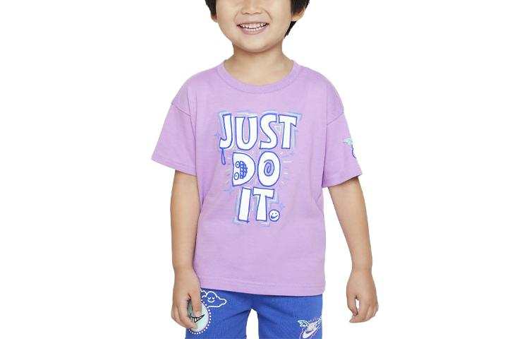Nike Nike T Shirt Sportswear 'Art Of Play' Relaxed Graphic Tee Violet Infant And Toddler