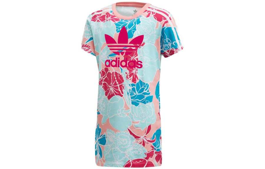 Adidas Originals Kids Dresses Crew Neck Moderate Short