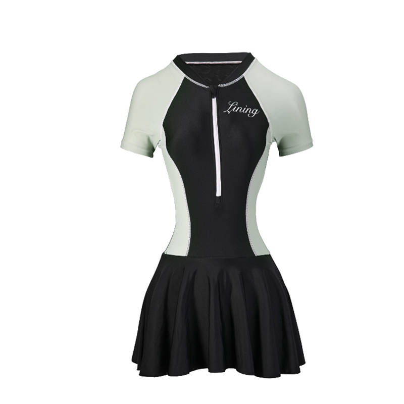 Li-Ning Li Ning Sports Fashion Collection One Piece Swimsuits Women's Skirt One Piece Swimsuit