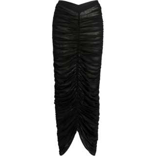 KHAITE PF24 THE LAURE SKIRT Casual Long Skirt Women's BLACK/Black