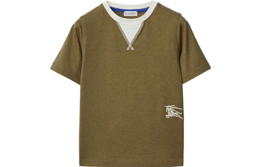 Burberry T Shirt FW23 Khaki Kids'