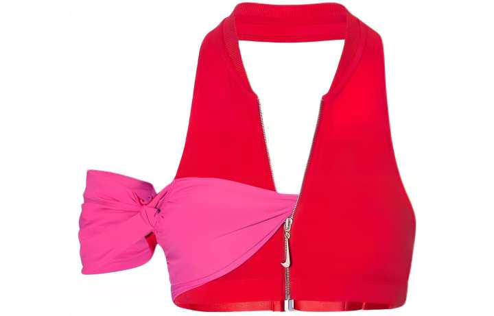 Nike Jacquemus X Nike Le Haut Drape Top Dark Pink