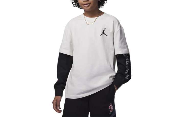 Jordan Jordan T Shirt Stitch Patch Stitch Patch T Shirt Kids' White Kids'