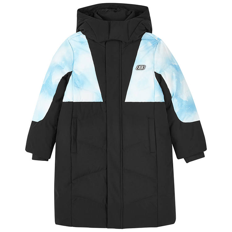 Skechers Grade School Down Jackets Hooded Thickened Windproof
