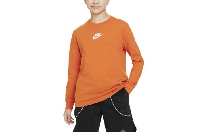 Nike Nike T Shirt Kids' Apparel Sportswear Orange Kids'