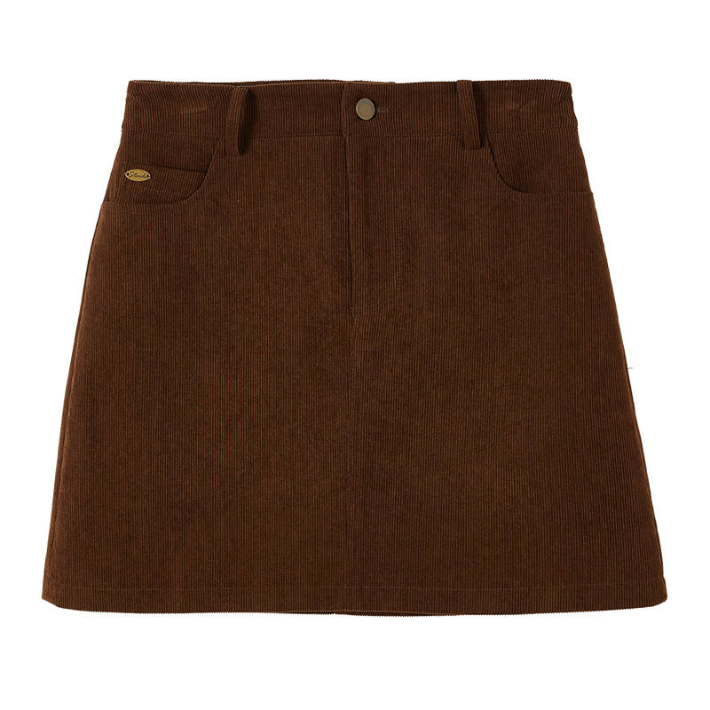 XIANGYING Casual Short Skirts Women's Coffee