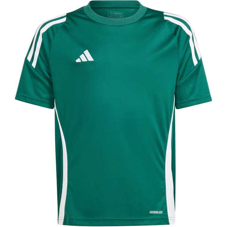 Adidas Adidas Tiro 24 T Shirt Dark Green / White Teenagers