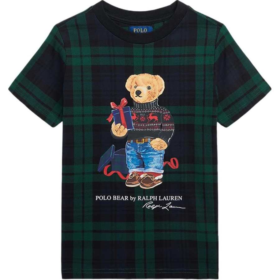 Polo Ralph Lauren T Shirt SS23 Dark Green Kids'