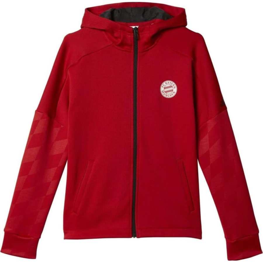 Adidas Adidas Jacket Bayern Munich Black Red Teenagers
