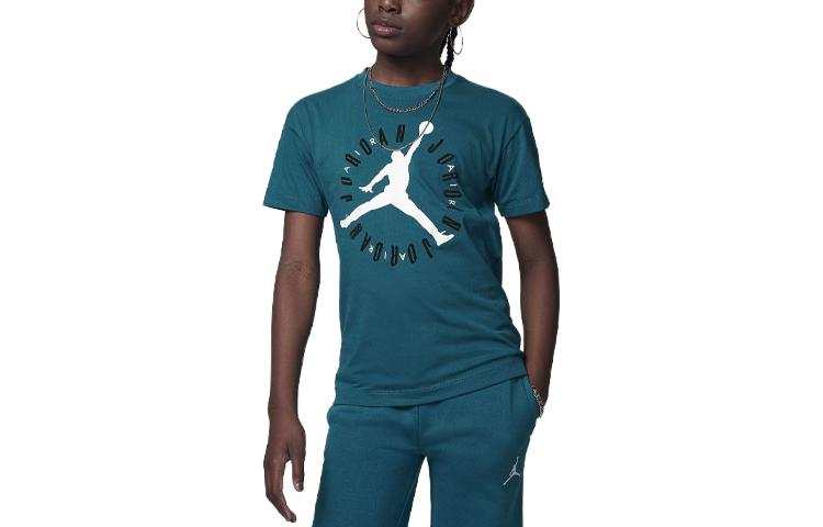 Jordan Jordan T Shirt Kids' Apparel Soft Touch Tee Industrial Blue Kids'