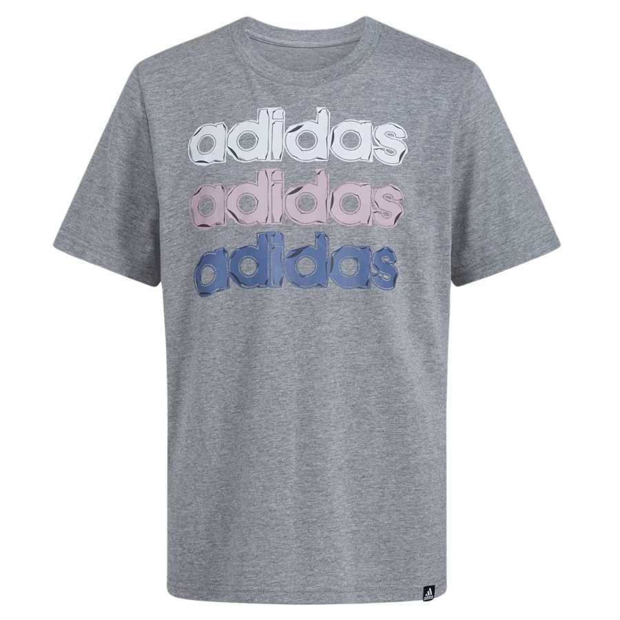 Adidas Adidas T Shirt Dark Heather Flower Teenagers