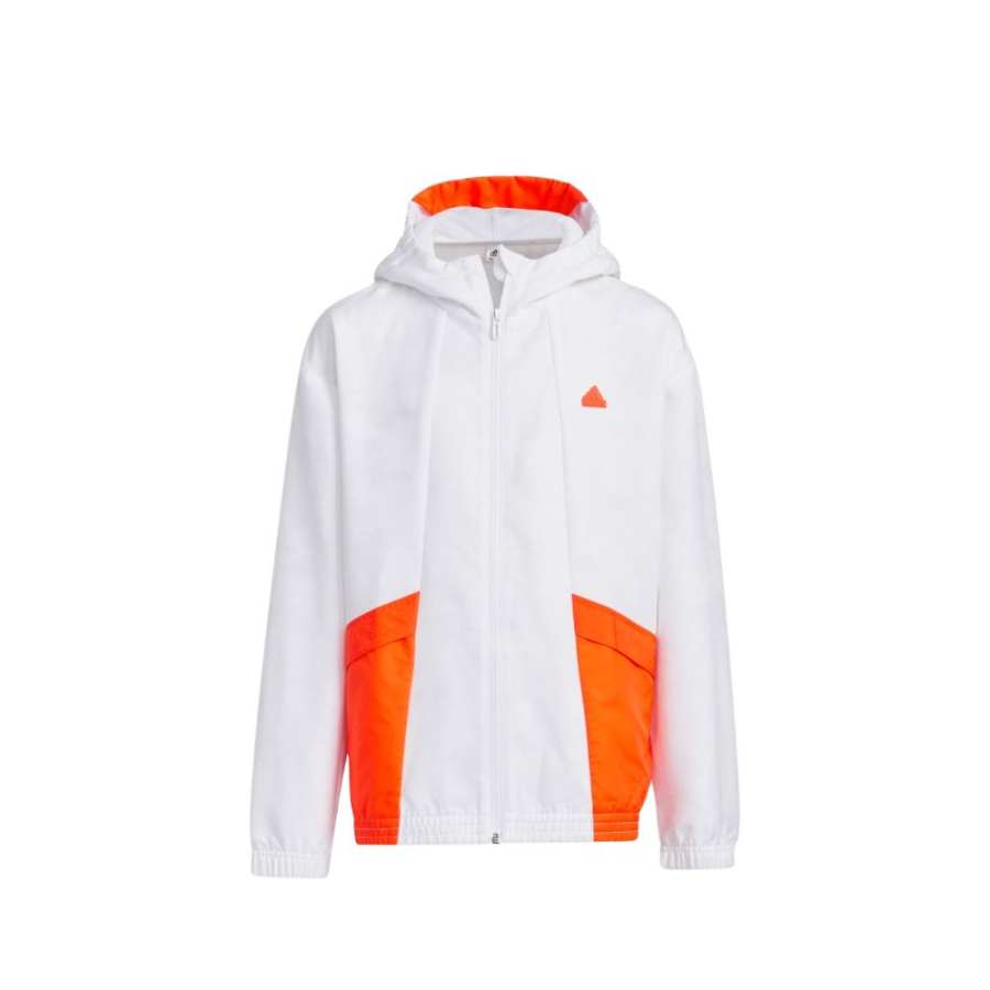 Adidas Adidas Jacket White/Fusion Coral Pink Teenagers