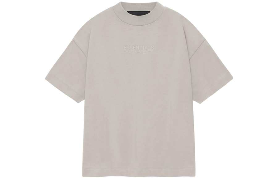 Fear Of God Essentials T Shirt Smoke Cloud Gray Kids'