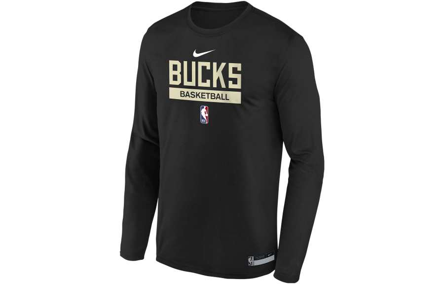Nike Nike Milwaukee Bucks T Shirt Milwaukee Bucks Kids' Black