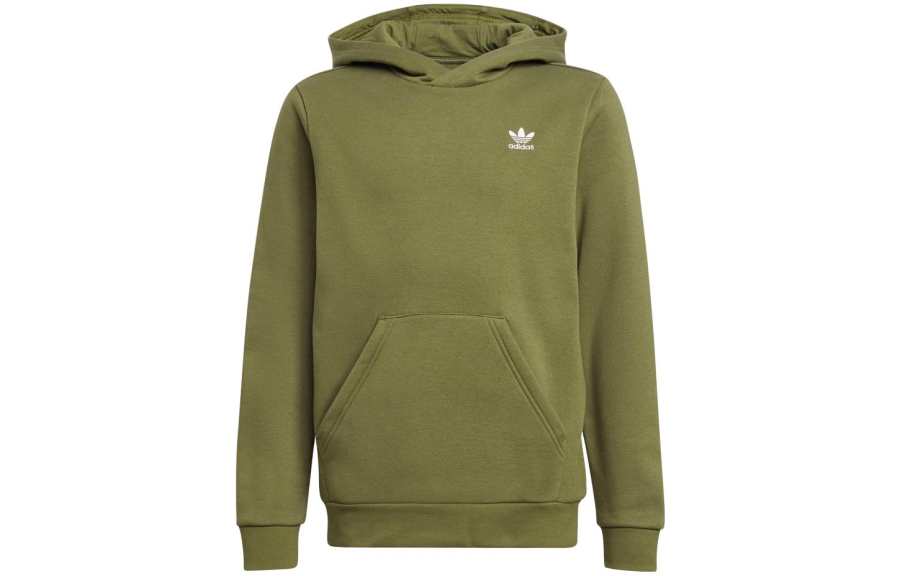 Adidas Originals Sweatshirt Kids' Dark Olive Green/White