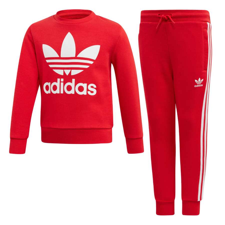 Adidas Originals Casual Sportswear CREW SET Red Children Aged 3 7 Years Old