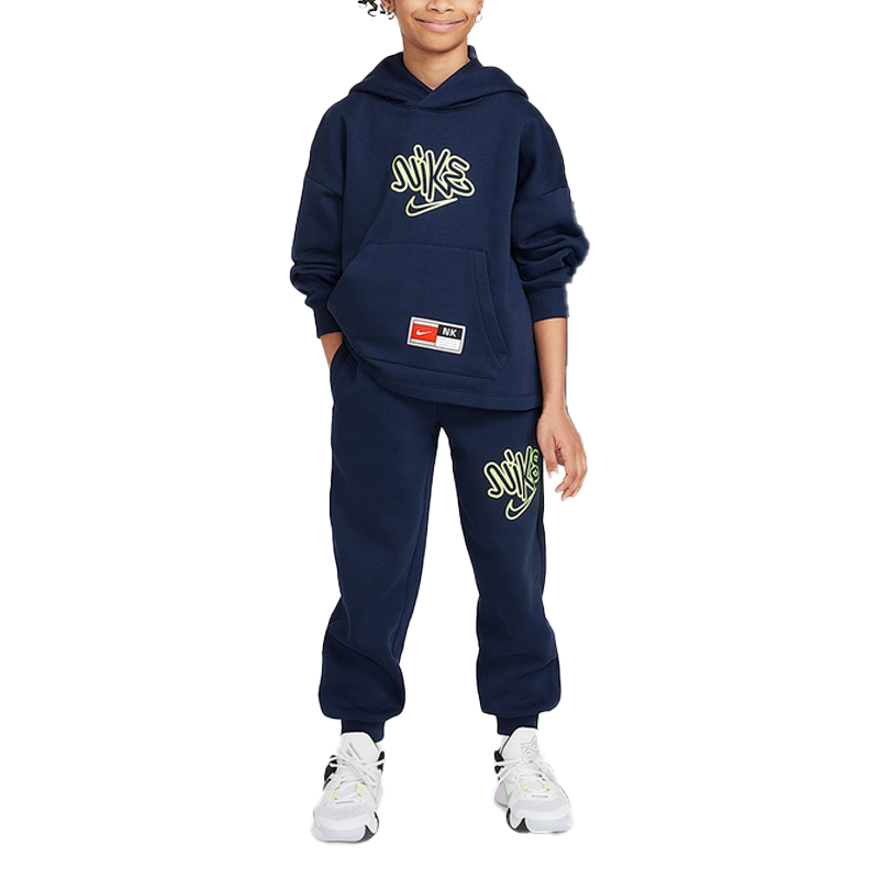 Nike Nike Sweatshirt Fashion Comfortable Fleece Lined Basketball Pullover Hooded Blue