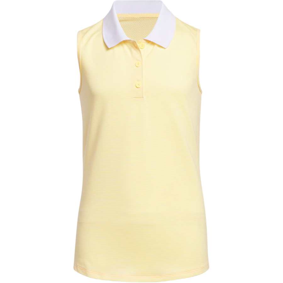 Adidas Adidas Kids' Top OTTOMAN STRIPED POLO SHIRT Light Yellow Teenagers