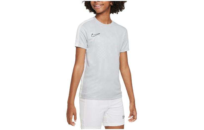 Nike Nike T Shirt Kids' Apparel Dri Fit Academy Short Sleeve Soccer Top Gray Kids'