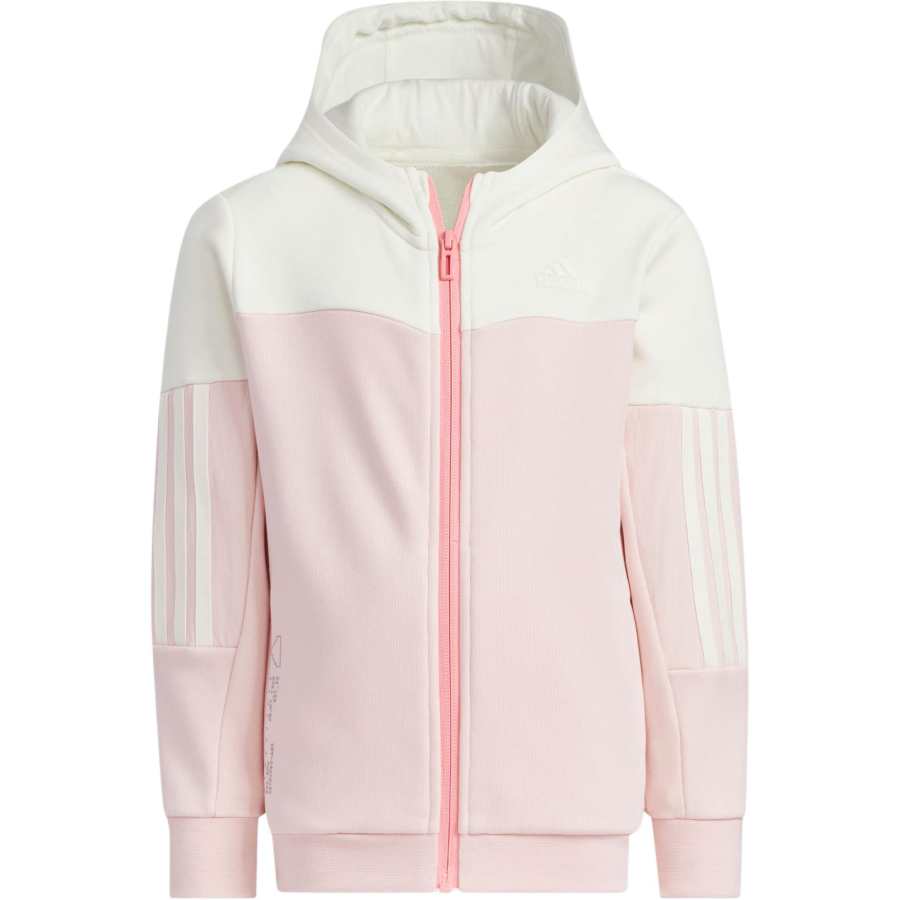Adidas Adidas Jacket Jade White/Pink Children Aged 3 7 Years Old