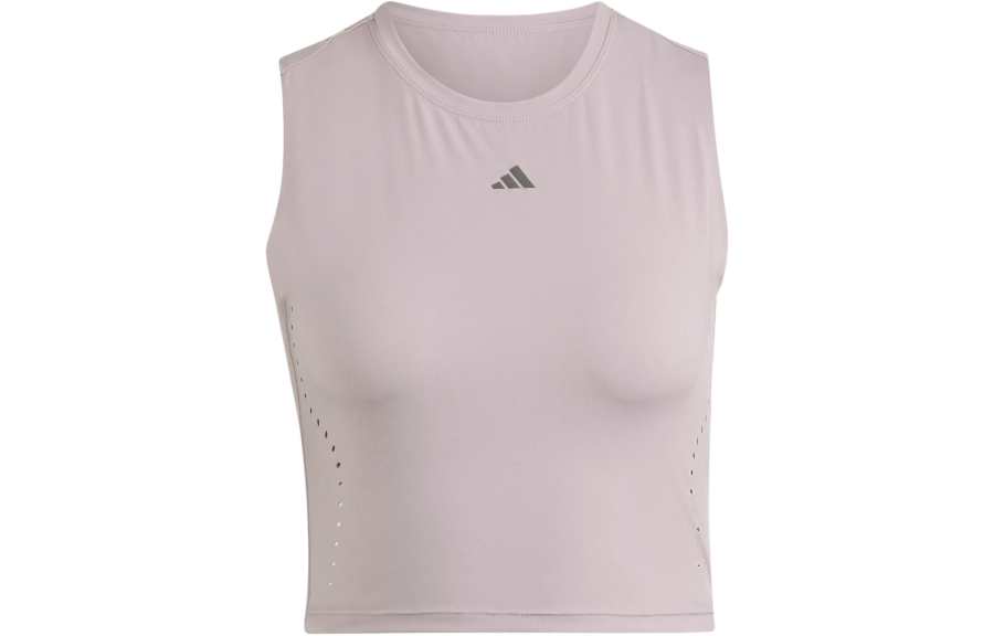 Adidas Adidas Hiit Crop Heat.Rdy Tank Top Sport Vests Women's Purple