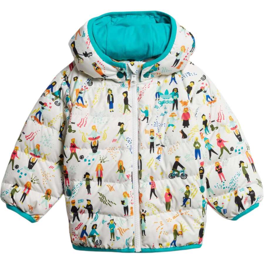 Adidas Originals Down Jacket Blue/White Infant And Toddler