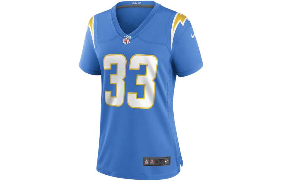 Nike Nike NFL Los Angeles Chargers Derwin James Soccer Jersey Women's Italy Version Blue